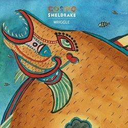 Cover von COSMO SHELDRAKE - Wriggle; Aquarell von einem abstrakten Fisch